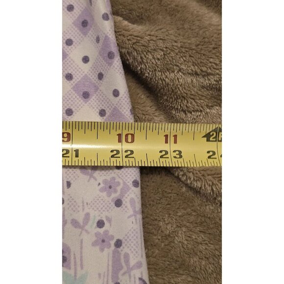Betsy TW Lavender Button Lounge Dress With Paisley & Gingham Print Short 2XL - Picture 7 of 7